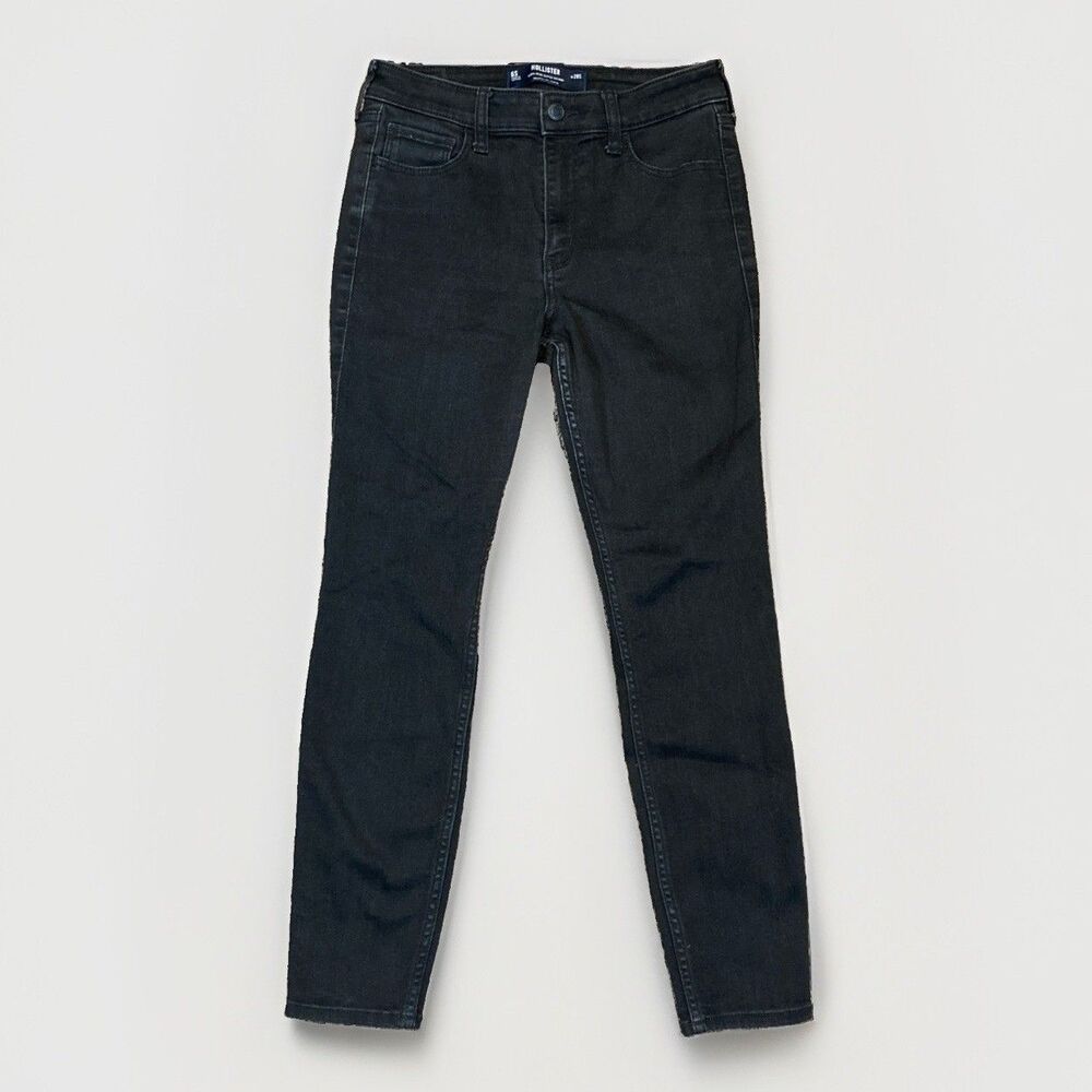 Hollister High Rise Super Skinny Soft Stretch Black Jeans Sz 6S